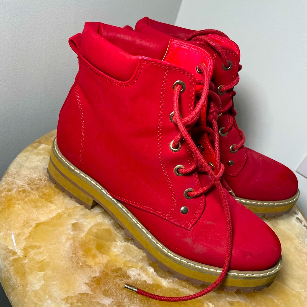 Guess Red Boots